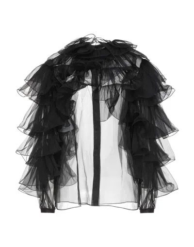 Alberta Ferretti Blouses In Black