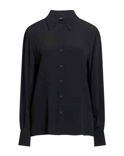 Alberta Ferretti Woman Shirt Black Size 4 Acetate, Silk