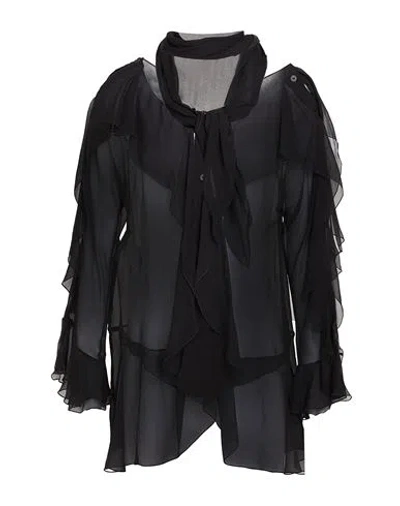 Alberta Ferretti Woman Shirt Black Size 4 Silk