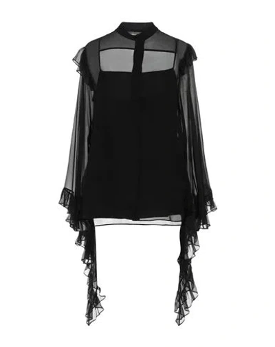 Alberta Ferretti Woman Shirt Black Size 8 Acetate, Elastane