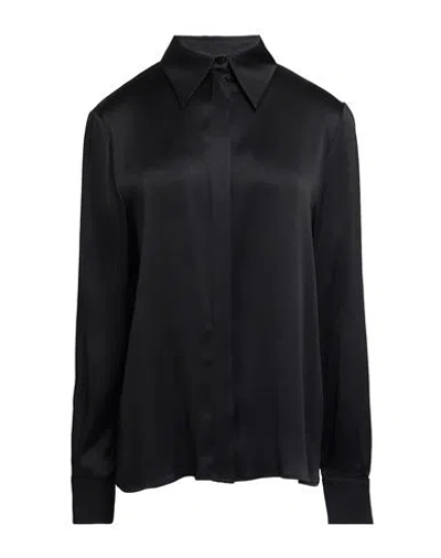 Alberta Ferretti Woman Shirt Black Size 8 Acetate, Silk