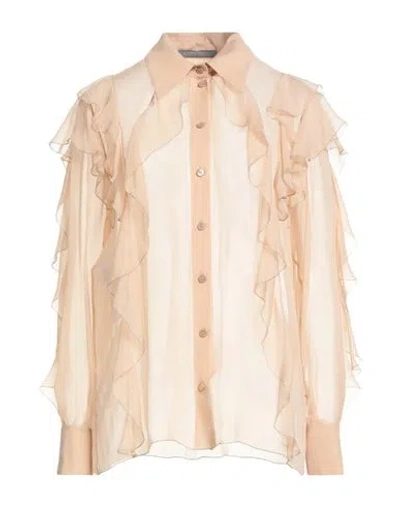 Alberta Ferretti Woman Shirt Blush Size 4 Silk In Multi