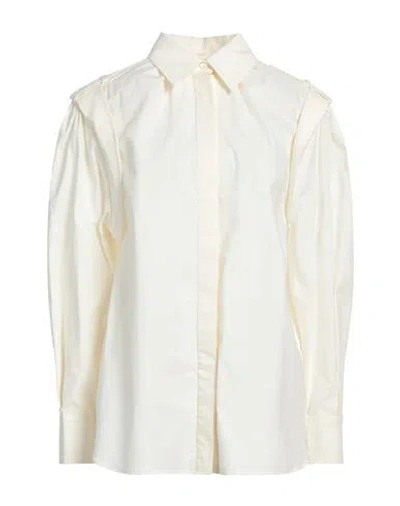 Alberta Ferretti Woman Shirt Cream Size 2 Cotton, Elastane In White