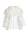 Alberta Ferretti Woman Shirt Ivory Size 4 Silk In White