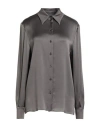 Alberta Ferretti Grey Acetate Shirt With Classic Collar