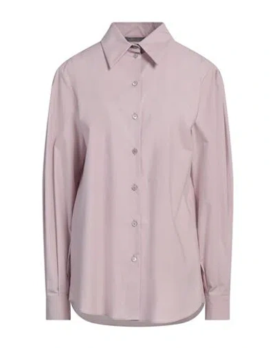 Alberta Ferretti Woman Shirt Light Brown Size 8 Cotton, Elastane In Beige