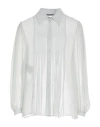 Alberta Ferretti Woman Shirt Light Grey Size 4 Silk
