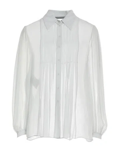Alberta Ferretti Woman Shirt Light Grey Size 4 Silk In Grey