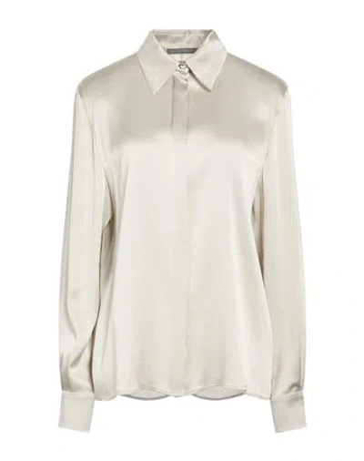Alberta Ferretti Woman Shirt Light Grey Size 8 Acetate, Silk In Neutral