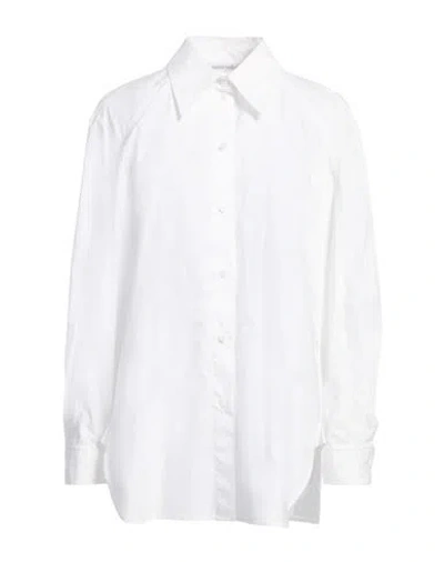 Alberta Ferretti Woman Shirt White Size 12 Cotton, Elastane