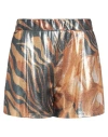 Alberta Ferretti Woman Shorts & Bermuda Shorts Slate Blue Size 4 Polyester, Elastane In Blue