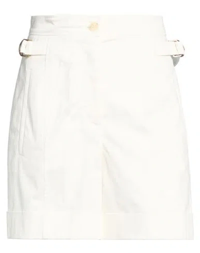 Alberta Ferretti Woman Shorts & Bermuda Shorts White Size 2 Cotton, Elastane