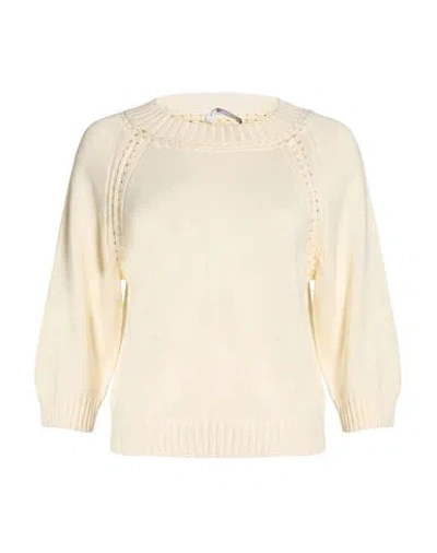 Alberta Ferretti Woman Sweater Beige Size 8 Cotton In Neutral