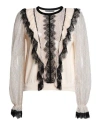 Alberta Ferretti Woman Sweater Beige Size 8 Viscose, Polyamide, Elastane