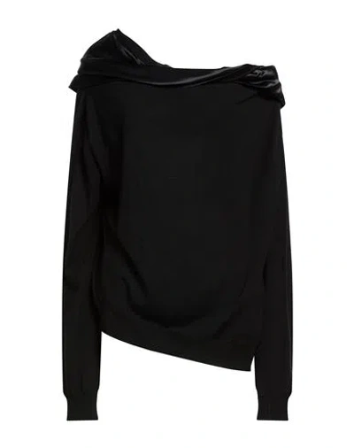 Alberta Ferretti Woman Sweater Black Size 12 Virgin Wool