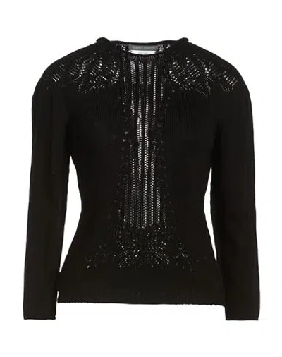 Alberta Ferretti Woman Sweater Black Size 2 Cotton