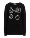 Alberta Ferretti Woman Sweater Black Size 2 Wool, Cashmere