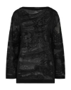 Alberta Ferretti Woman Sweater Black Size 4 Viscose In Black