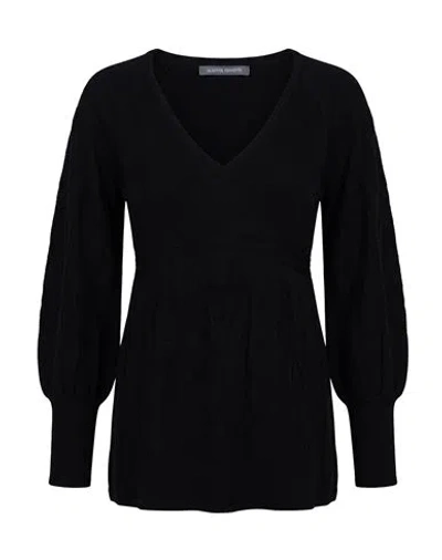 Alberta Ferretti Woman Sweater Black Size 6 Cotton