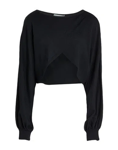 Alberta Ferretti Woman Sweater Black Size 6 Polyamide, Elastane