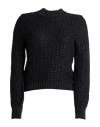 Alberta Ferretti Woman Sweater Black Size 8 Mohair Wool, Polyamide, Virgin Wool, Cotton In Black