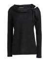 Alberta Ferretti Woman Sweater Black Size 4 Virgin Wool, Silk