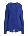 Alberta Ferretti Woman Sweater Bright Blue Size 4 Virgin Wool