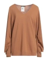 Alberta Ferretti Woman Sweater Camel Size 10 Virgin Wool, Cashmere In Brown