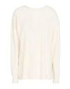 Alberta Ferretti Woman Sweater Cream Size 4 Virgin Wool, Silk, Cashmere In White