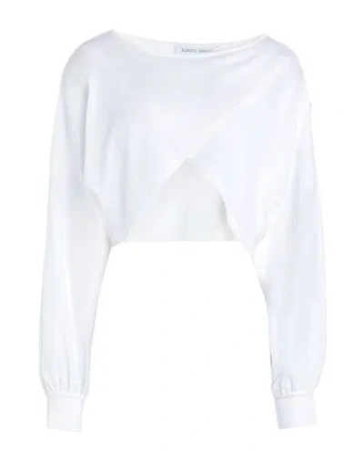 Alberta Ferretti Woman Sweater Cream Size 6 Polyamide, Elastane In White