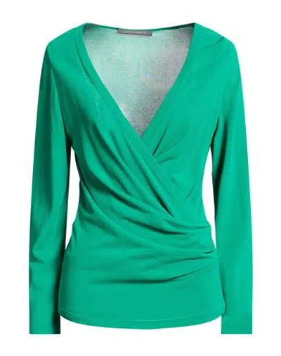 Alberta Ferretti Woman Sweater Green Size 2 Viscose, Polyester In Multi