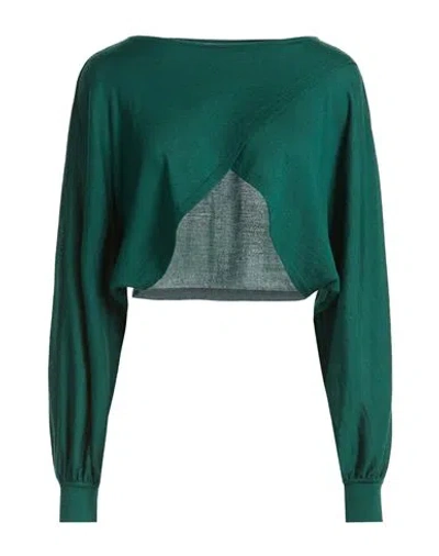 Alberta Ferretti Woman Sweater Green Size 6 Wool