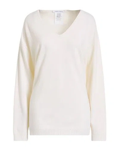 Alberta Ferretti Woman Sweater Ivory Size 6 Virgin Wool, Cashmere In White