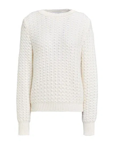 Alberta Ferretti Woman Sweater Ivory Size 8 Mohair Wool, Polyamide, Virgin Wool, Cotton In White