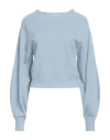Alberta Ferretti Woman Sweater Light Blue Size 2 Virgin Wool, Cashmere In Blue