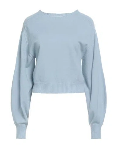 Alberta Ferretti Woman Sweater Light Blue Size 2 Virgin Wool, Cashmere