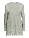 Alberta Ferretti Woman Sweater Light Green Size 4 Cotton In Green