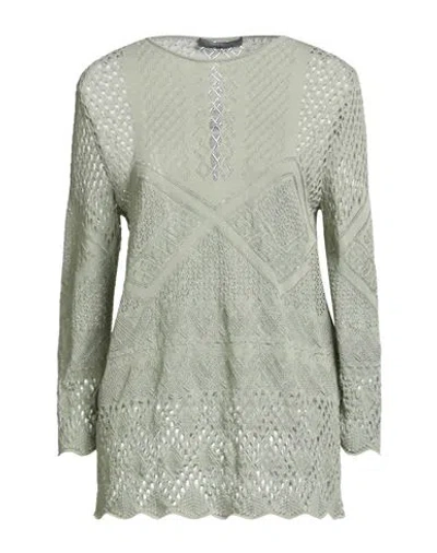 Alberta Ferretti Woman Sweater Light Green Size 4 Cotton