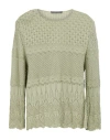 Alberta Ferretti Woman Sweater Light Green Size 6 Cotton