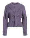 Alberta Ferretti Woman Sweater Lilac Size 4 Virgin Wool In Purple
