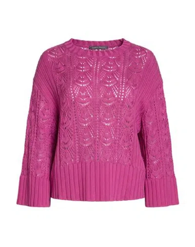 Alberta Ferretti Woman Sweater Magenta Size 2 Cotton In Purple