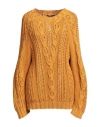 Alberta Ferretti Woman Sweater Marigold Size 4 Cotton In Yellow