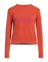Alberta Ferretti Woman Sweater Orange Size 2 Virgin Wool, Cashmere