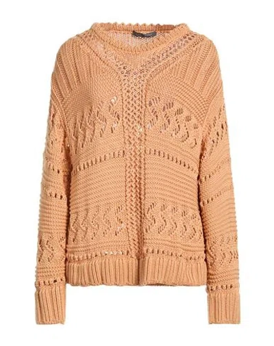 Alberta Ferretti Woman Sweater Orange Size 8 Cotton In Pink