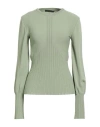 Alberta Ferretti Woman Sweater Sage Green Size 6 Viscose, Polyamide