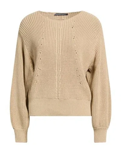 Alberta Ferretti Woman Sweater Sand Size 6 Cotton In Beige