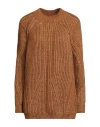 Alberta Ferretti Woman Sweater Tan Size 8 Viscose, Wool, Polyester