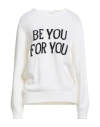 Alberta Ferretti Woman Sweater White Size L Virgin Wool, Cashmere