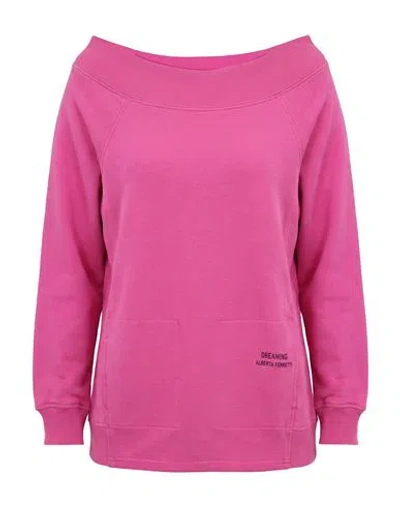 Alberta Ferretti Woman Sweatshirt Mauve Size 2 Cotton, Elastane In Pink