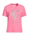 Alberta Ferretti Woman T-shirt Fuchsia Size S Cotton In Pink